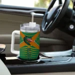 customized uab blazers chevron layers green curved tumbler best selling.webp