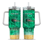 customized uab blazers geometric prism green curved tumbler best selling.webp