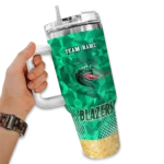 customized uab blazers geometric prism green curved tumbler best selling.webp