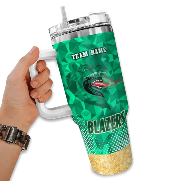 customized uab blazers geometric prism green curved tumbler fashion forward.webp