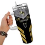 customized ucf knights arrow armor gold black curved tumbler best selling.webp