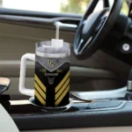 customized ucf knights arrow armor gold black curved tumbler best selling.webp