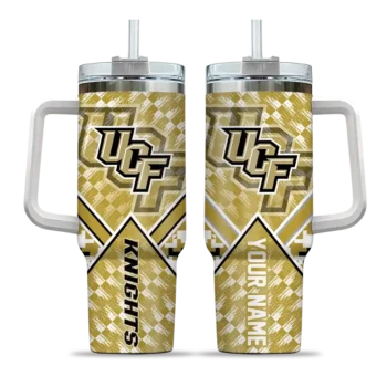 customized ucf knights chevron angle gold curved tumbler best selling.webp