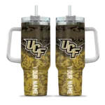 customized ucf knights chevron stripe gold curved tumbler best selling.webp