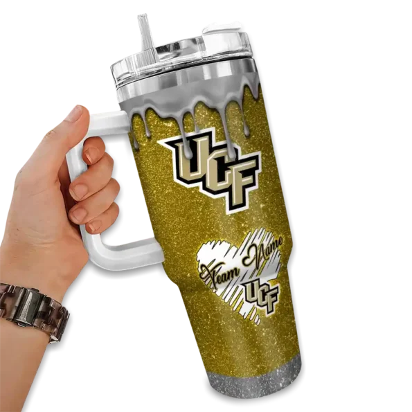 customized ucf knights heart helmet motif gold curved tumbler fashion forward.webp