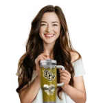 customized ucf knights heart helmet motif gold curved tumbler best selling.webp