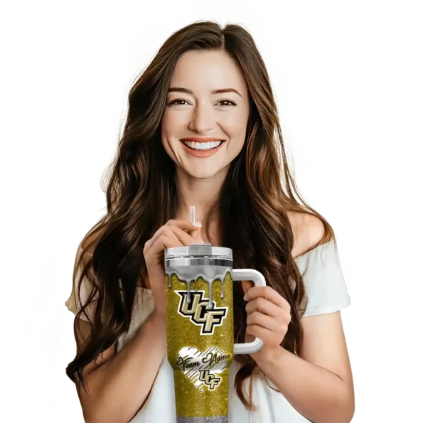 customized ucf knights heart helmet motif gold curved tumbler premium grade.webp
