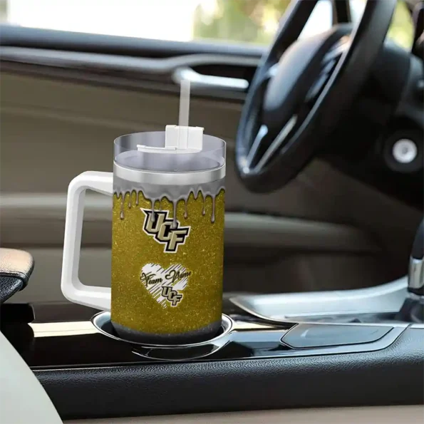 customized ucf knights heart helmet motif gold curved tumbler trendy.webp