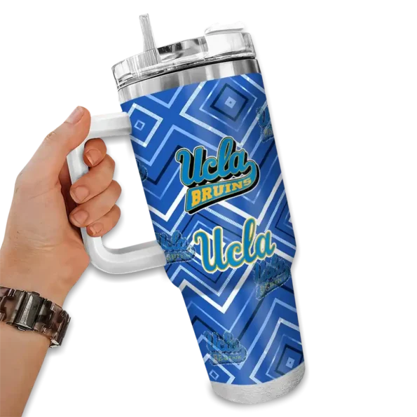 customized ucla bruins bold diamonds blue curved tumbler fashion forward.webp