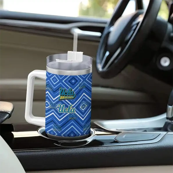 customized ucla bruins bold diamonds blue curved tumbler trendy.webp