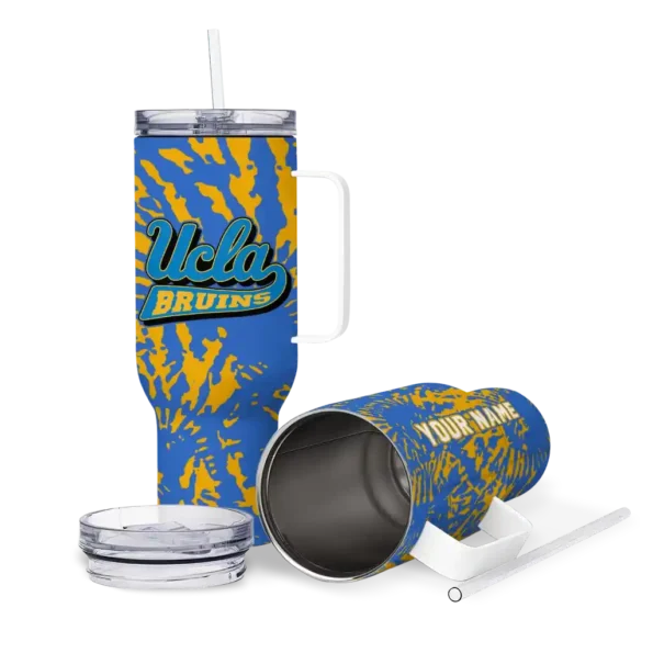 customized ucla bruins burst swirl blue curved tumbler high quality.webp