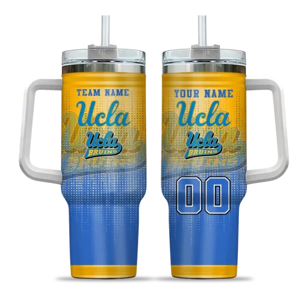 customized ucla bruins gradient dots blue curved tumbler best selling.webp