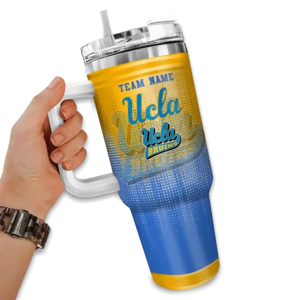 customized ucla bruins gradient dots blue curved tumbler fashion forward.webp