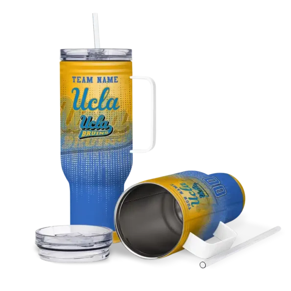 customized ucla bruins gradient dots blue curved tumbler high quality.webp