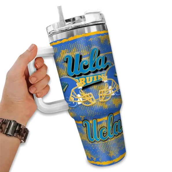 customized ucla bruins honey streaks blue curved tumbler fashion forward.webp