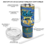 customized ucla bruins honey streaks blue curved tumbler best selling.webp