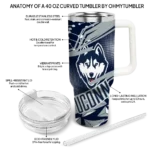 customized uconn huskies abstract paths blue curved tumbler best selling.webp