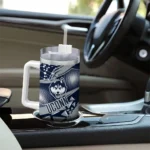 customized uconn huskies abstract paths blue curved tumbler best selling.webp