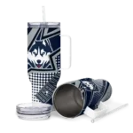customized uconn huskies arrow burst blue curved tumbler best selling.webp