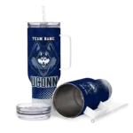 customized uconn huskies geometric prism blue curved tumbler best selling.webp