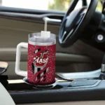 customized umass minutemen claw cut red black curved tumbler best selling.webp