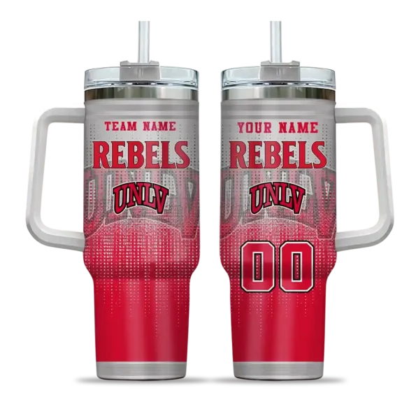 customized unlv rebels gradient dots red curved tumbler best selling.webp