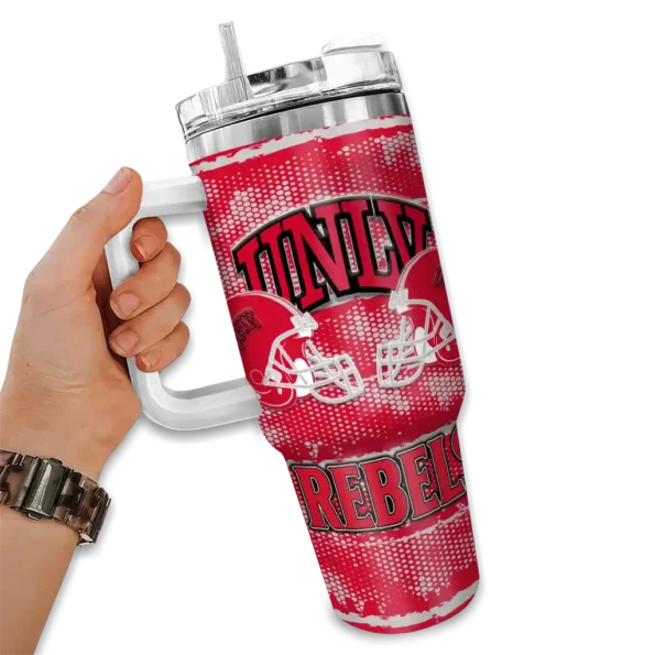 customized unlv rebels honey streaks red curved tumbler fashion forward.webp