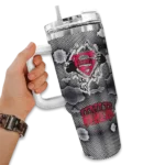 customized unlv rebels superman shield red gray curved tumbler best selling.webp