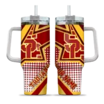 customized usc trojans arrow burst red curved tumbler best selling.webp