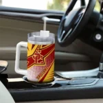 customized usc trojans arrow burst red curved tumbler best selling.webp