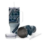 customized utah state aggies arrow burst navy curved tumbler best selling.webp