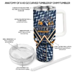 customized utep miners chevron angle blue curved tumbler best selling.webp