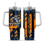 customized utep miners claw cut blue black curved tumbler best selling.webp