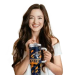 customized utep miners claw cut blue black curved tumbler best selling.webp