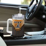customized utep miners hex texture blue curved tumbler best selling.webp
