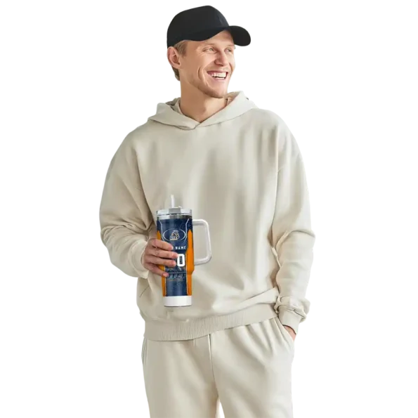 customized utep miners hexagon armor blue curved tumbler top rated.webp