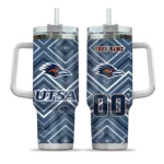 customized utsa roadrunners bold diamonds orange curved tumbler best selling.webp