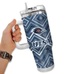 customized utsa roadrunners bold diamonds orange curved tumbler best selling.webp