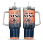 customized utsa roadrunners gradient dots orange curved tumbler best selling.webp