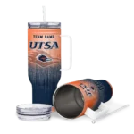 customized utsa roadrunners gradient dots orange curved tumbler best selling.webp