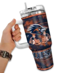 customized utsa roadrunners honey streaks orange curved tumbler best selling.webp
