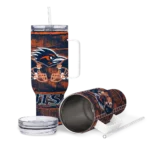 customized utsa roadrunners honey streaks orange curved tumbler best selling.webp