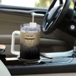 customized vanderbilt commodores gradient dots black curved tumbler best selling.webp