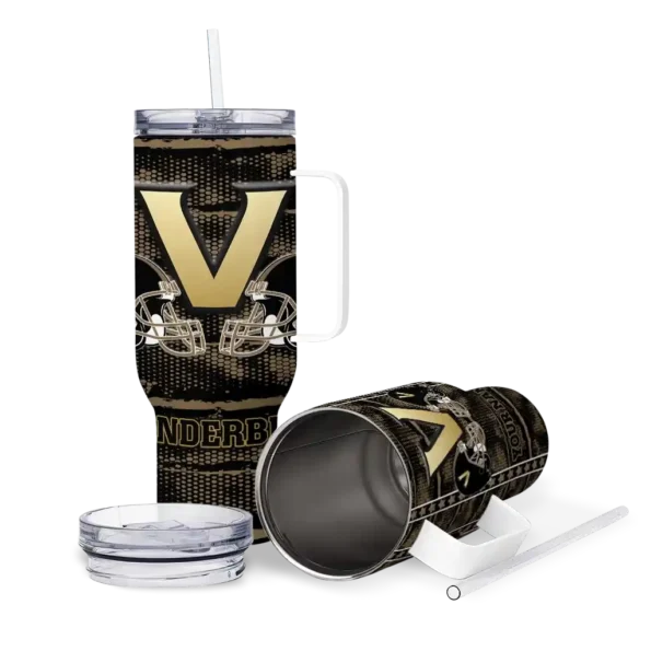 customized vanderbilt commodores honey streaks black curved tumbler high quality.webp