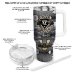 customized vanderbilt commodores superman shield black gray curved tumbler best selling.webp