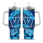 customized villanova wildcats abstract paths navy curved tumbler best selling.webp