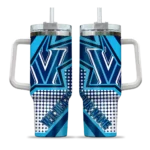 customized villanova wildcats arrow burst navy curved tumbler best selling.webp