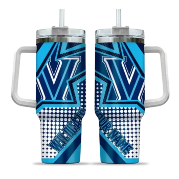customized villanova wildcats arrow burst navy curved tumbler best selling.webp