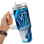 customized villanova wildcats arrow burst navy curved tumbler best selling.webp