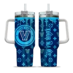 customized villanova wildcats bullseye drips navy curved tumbler best selling.webp